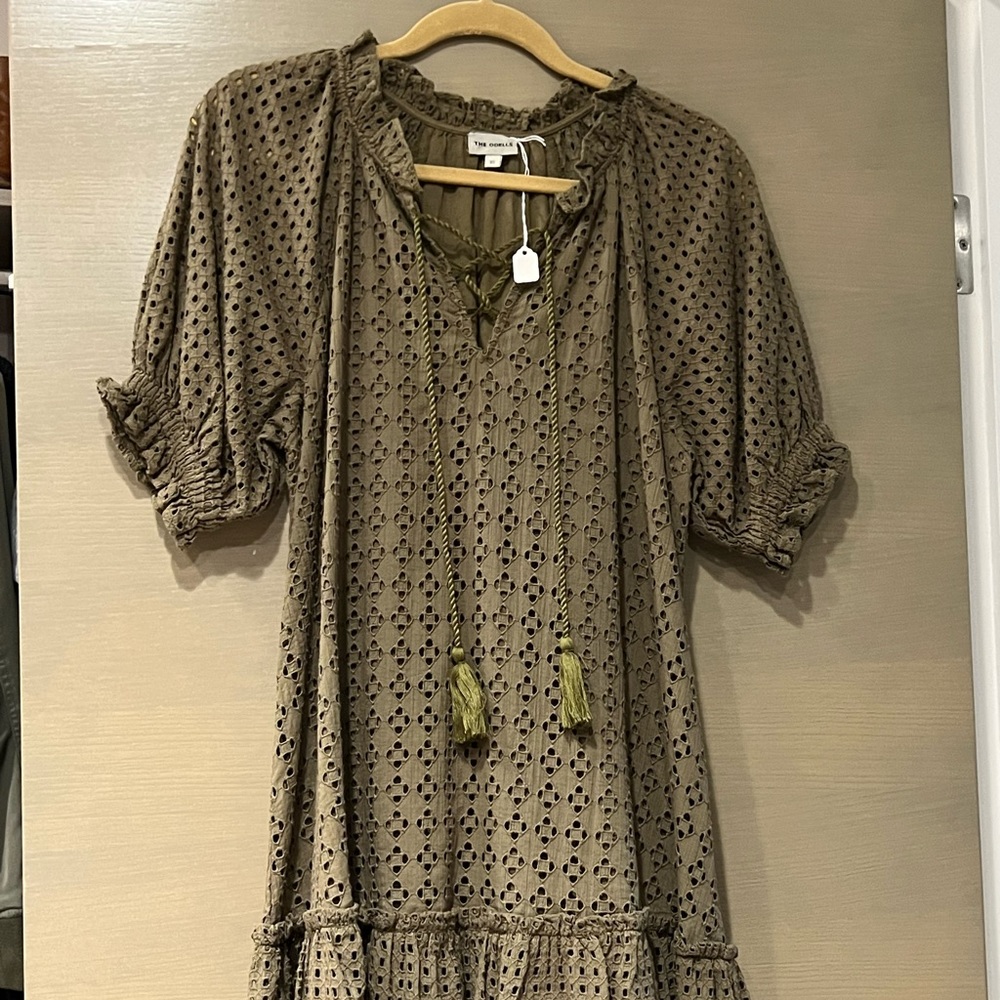 Never worn, The Odells olive green dress size XS.